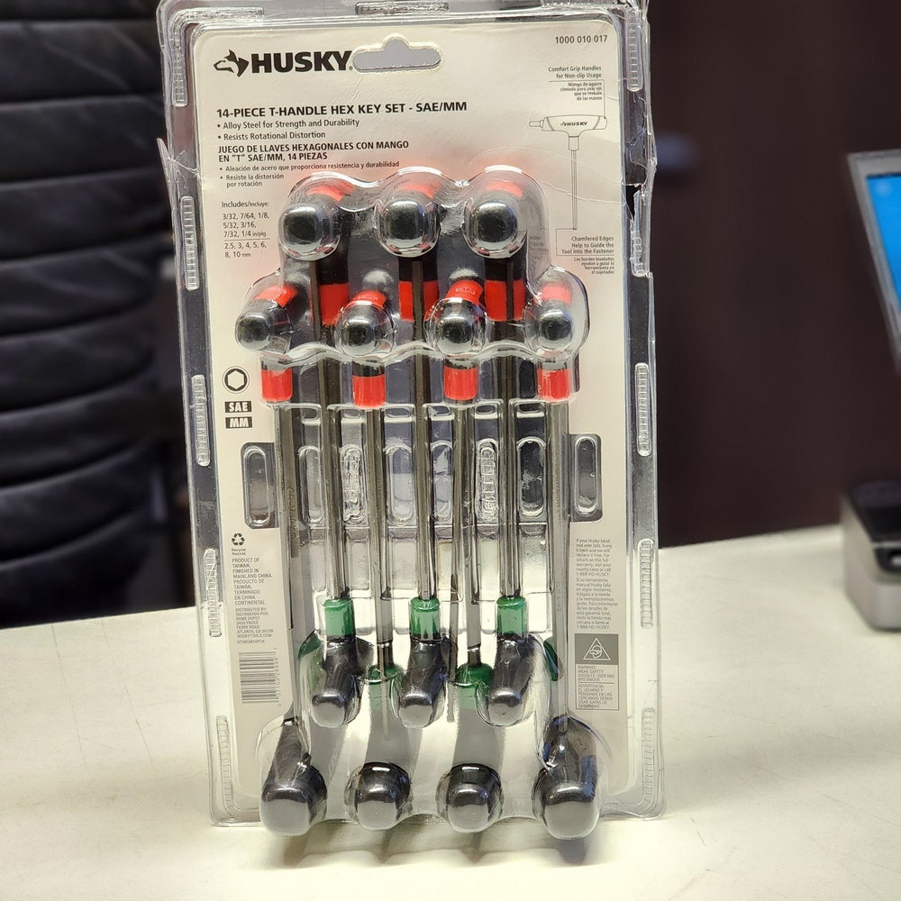 14-Piece T-Handle SAE & MM Hex Key Set (HTHKSM14PCN) 14-Piece T-Handle SAE & MM Hex Key Set (HTHKSM14PCN)